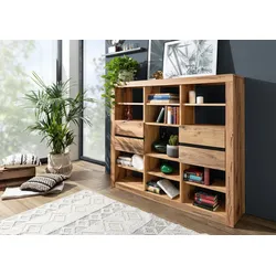 Regal Wild-/Zerreiche 160x36x140 natur geölt MONTREUX #043
