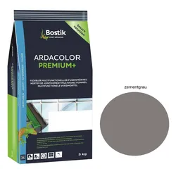 Bostik Ardacolor Premium Fuge plus Fliesen Naturstein Fugenmörtel 5Kg zementgrau