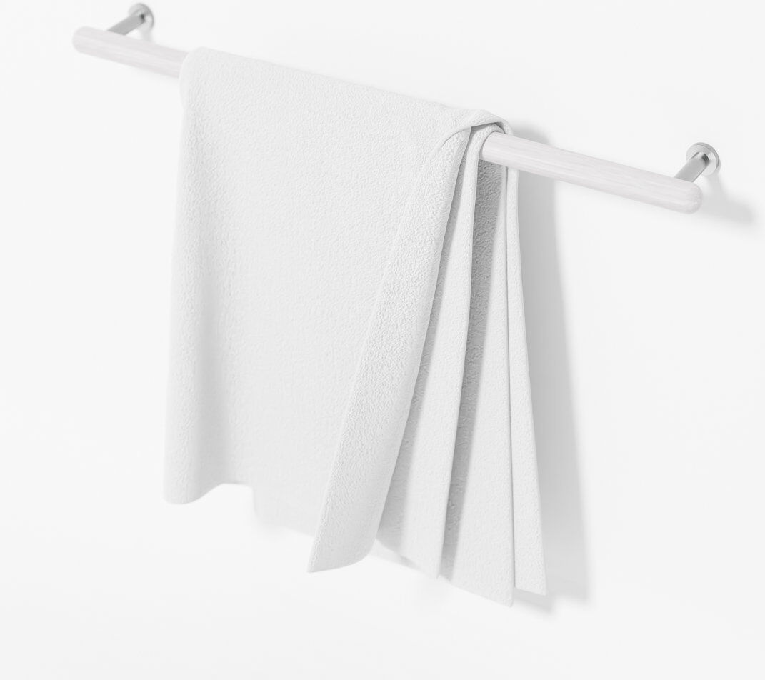 17 Stories Iklakh 68 cm L 1 - Bar Wall Mounted Towel Bar Light Grey 3cm H X 68cm L X 9cm D
