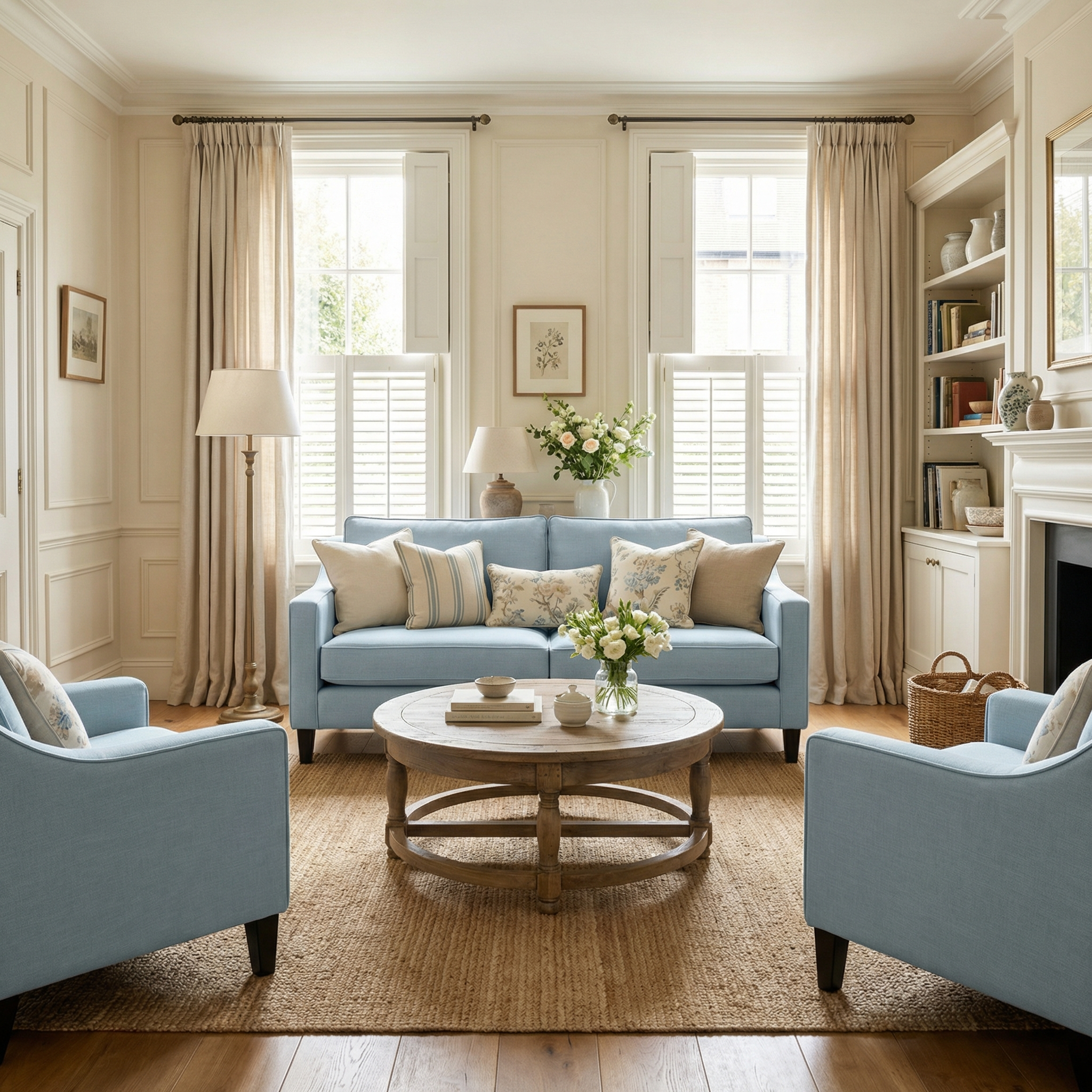 Sofa Style Wiltshire 2 Seat Sofa in Sky Blue