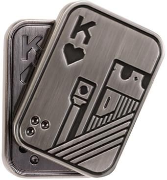 Modern Mode Marketplace Fidget Toy Fingertip Gyroscope Metal Slider For Stress Relief grey