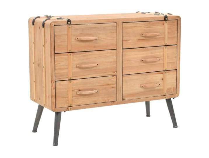 KGHFDVB Schubladenkommode Massivholz Tanne 91x35x73 cm Retro Koffer-Design, Stabil, Stauraum, Für Schlafzimmer Und Wohnzimmer, Einfache Montage