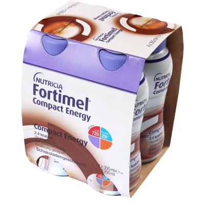 Fortimel Compact Energy Schokolade 4x300 ml Flüssigkeit