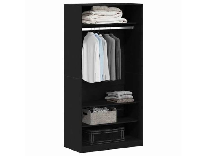 vidaXL Kleiderschrank Schwarz Eichen-Optik 100 x 50 x 200 cm Der Kleiderschrank aus Holzwerkstoff ist für den täglichen Gebrauch gemacht und hält dir jahrelang die Treue,