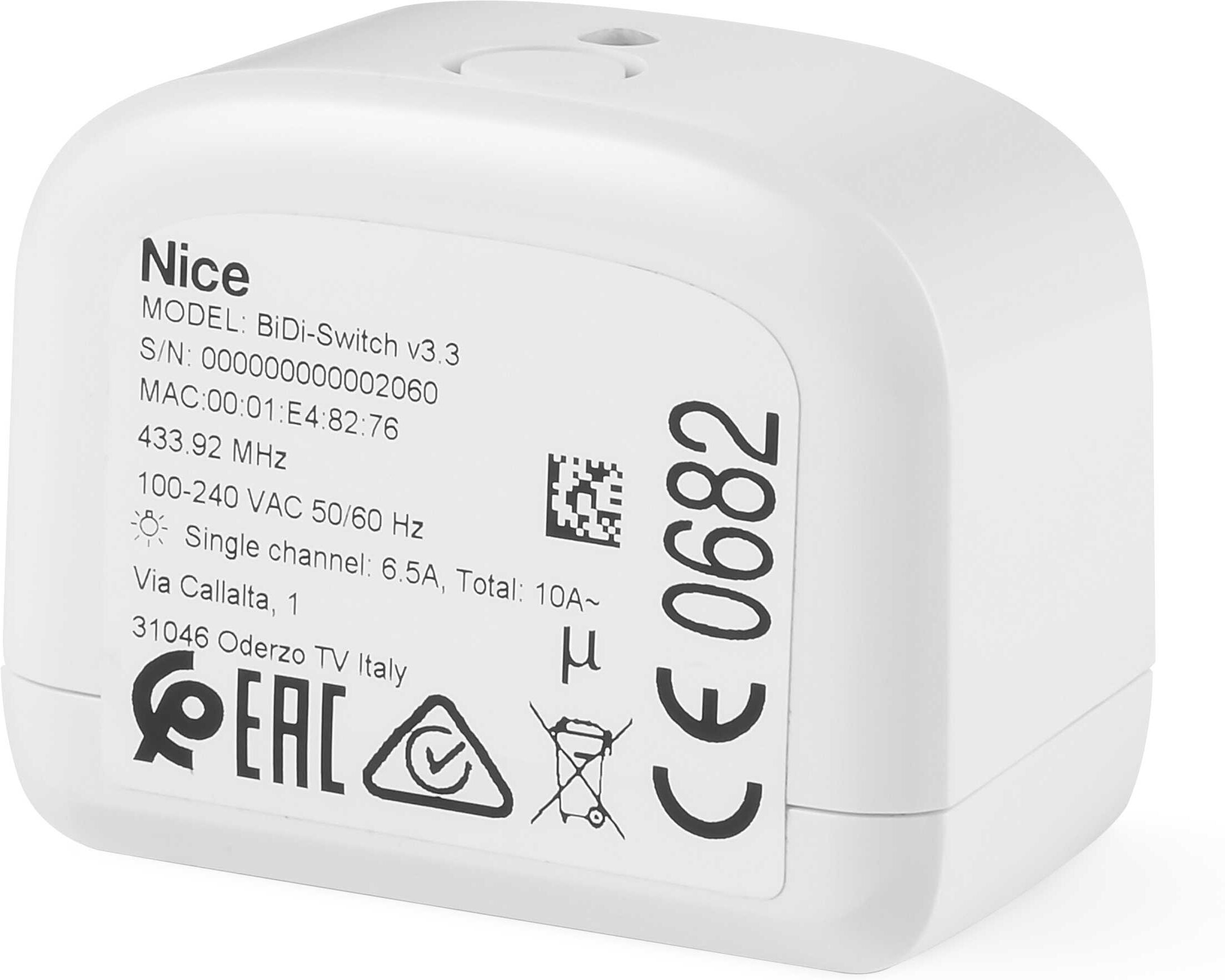 Nice Bidi-Switch Interfaccia Per Gestione Luci E Carichi Elettrici Yubii