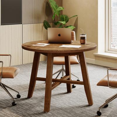 OEM Solid Wood Conference Table, Office Meeting Table, Discussion Table Collaboration Desk
