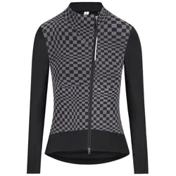 Q36.5 Winterjacke Damen Dottore Hybrid | check grey L
