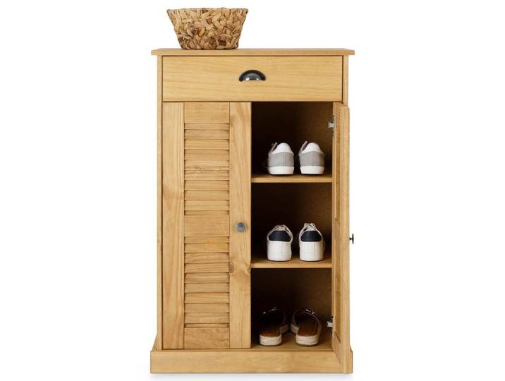 Idimex Kommode Veneta gebeizt/gewachst, Kieferfarben, Kieferfarben, Holz, Kiefer, Vintage, 60x96x35 cm, Kleinmöbel, Kommoden, Highboards