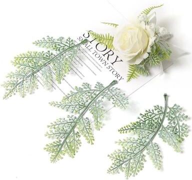 Inspired Finds 10PCS Artificial Green Leaf Garland Decor For Weddings, Parties & DIY Crafts broad Oak style