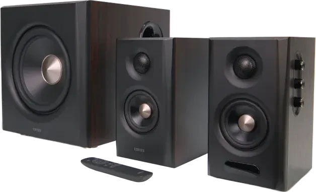 Edifier S355DB 2.1 walnuss Bluetooth Hi-Res (Set, 150 W) (S355DB-WD)