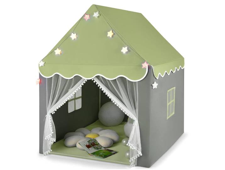 Kinder Speelhuis Tent Grote Kasteel Fee Tent Speelgoed & Cadeaus voor Jongens & Meisjes Gemakkelijk op te Zetten Peuter Speel Tent