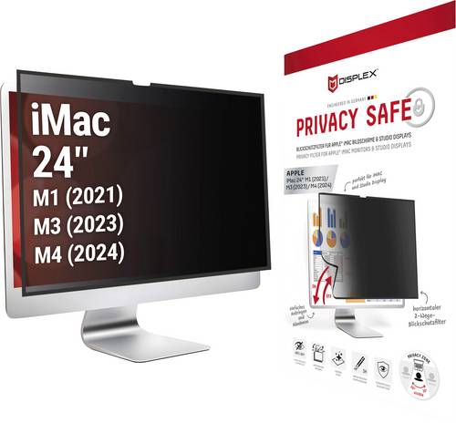 DISPLEX Displayschutzglas mit Blickschutz Apple iMac 24" 1 St. 02090
