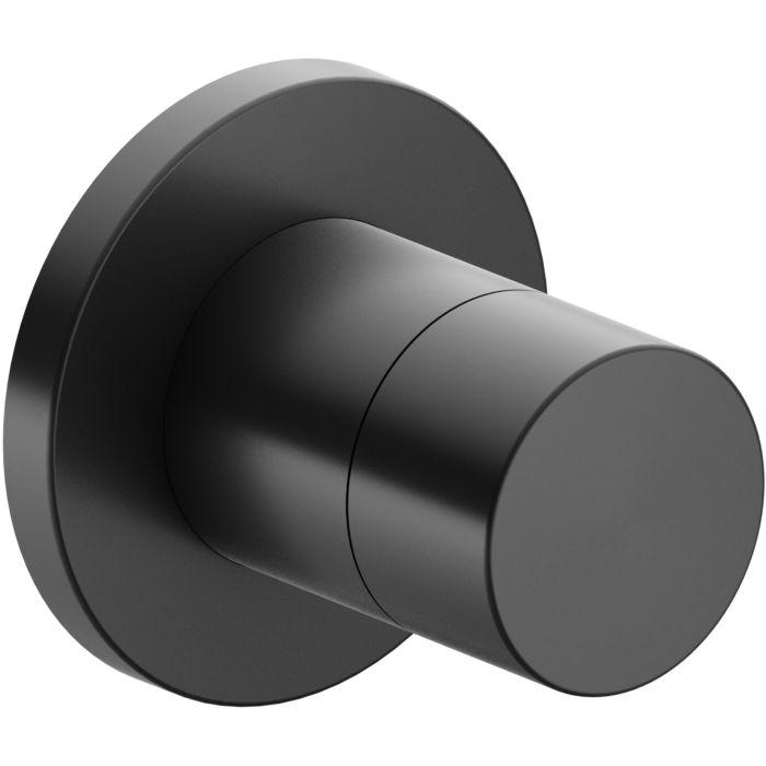 Keuco IXMO Pure 3 Wege Umstellung 59548130001 UP-3-Wege-Umstellventil, rund, Schwarzchrom gebürstet