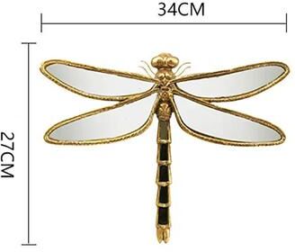 Uplift Treasures Vintage Dragonfly Resin Mirror Wall Art b