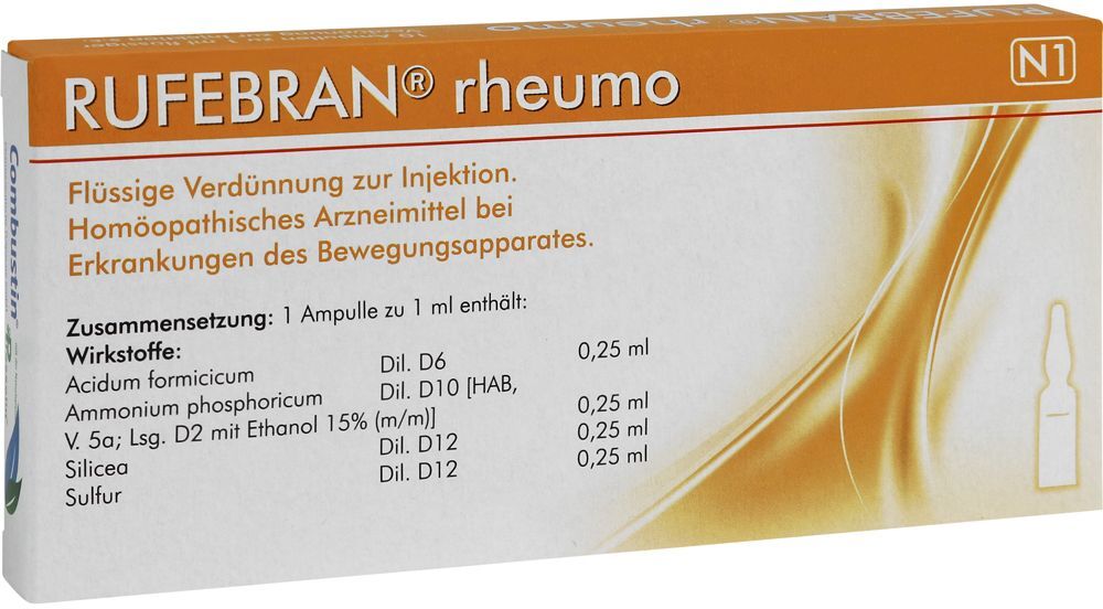 Combustin Rufebran rheumo Ampullen 10 St