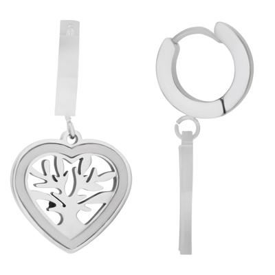 Kettenanhänger ADELIA´S "Anhänger – Lebensbaumanhänger aus Edelstahl", silber, Schmuckanhänger, Damen, Edelstahl, Kettenanhänger, Schöne Geschenkidee zum Valentinstag