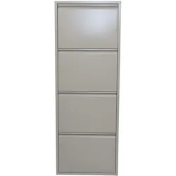 möbel direkt online Metallschuhschrank (4Klappen) Madrid
