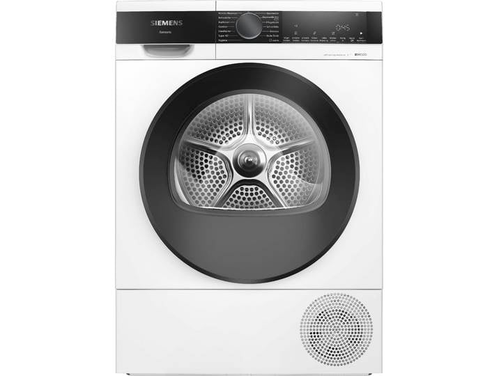 SIEMENS Wärmepumpentrockner WQ35G2D00 , Energieeffizienz: C, weiß, B:59,8cm H:84,2cm T:61,3cm, Trockner, Selbstreinigender Kondensator, Halbe Beladung, Reversierende Trommel, Wärmepumpentrockner