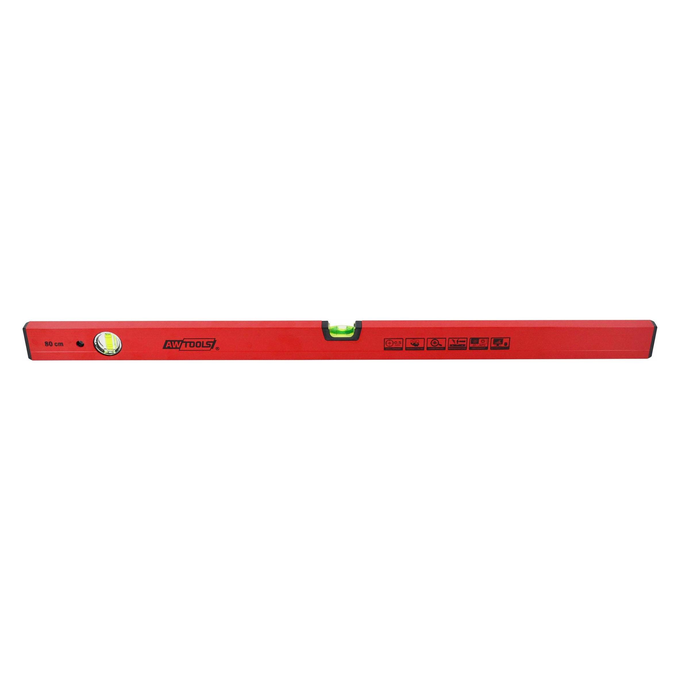 Awtools POZIOMNICA MALOWANA CZERWONA 120cm (120 cm) (AW30004)