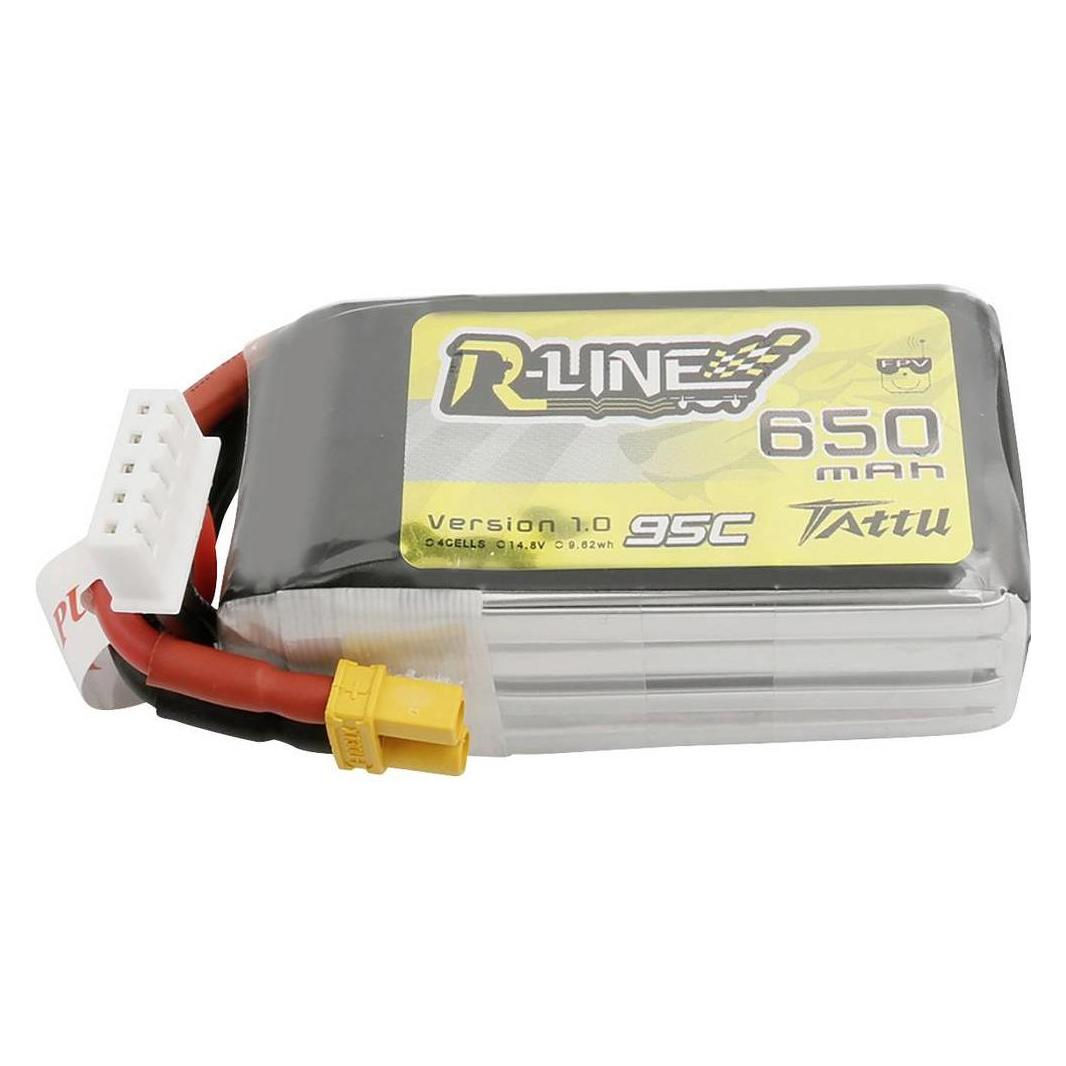 Tattu Modellbau-Akkupack (LiPo) 14.8 V 650 mAh Zellen-Zahl: 4 95 C Softcase XT30 (650 mAh, 14.80 V) (TA-RL-95C-650-4S1P)