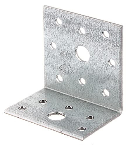 Alberts 334369 hoekverbinder, sendzimir verzinkt staal, zilver, B/D/H: 4 x 6 x 6 cm