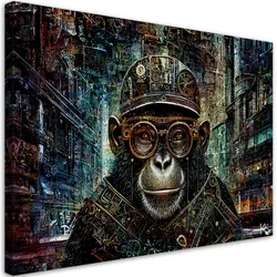 LEINWANDBILD Abstrakter Affe 90x60cm
