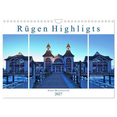 Rügen Highlights (Wandkalender 2027 DIN A4 quer), CALVENDO Monatskalender