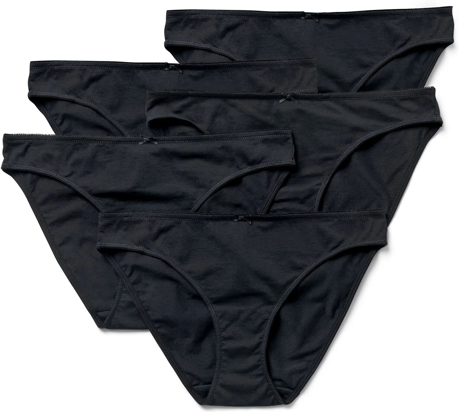 Tchibo - 5 Slips - Damen - Gr. S - schwarz