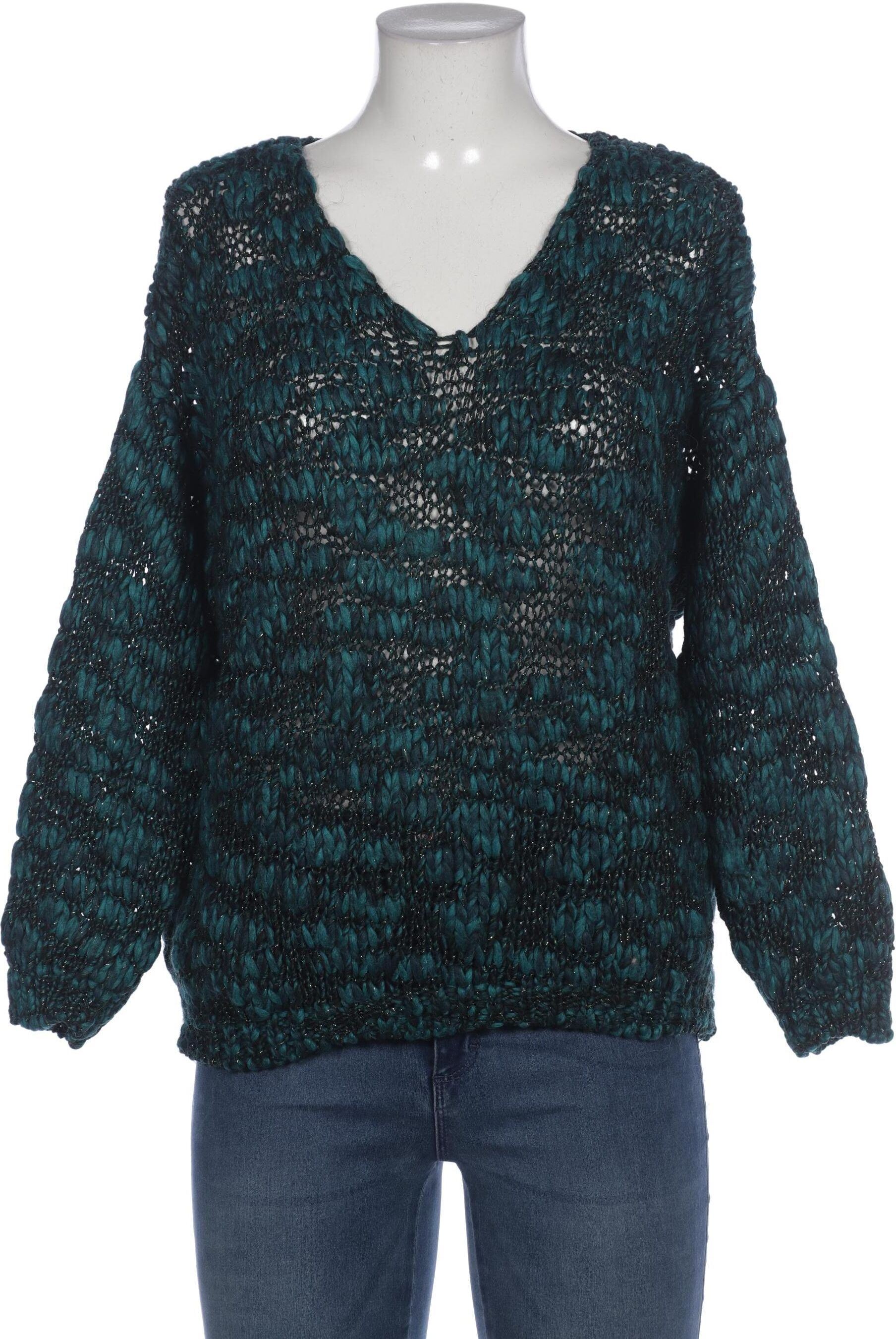 Public Damen Pullover, Türkis, Gr. L, Alpaka / Wolle / Synthetik - Second Hand
