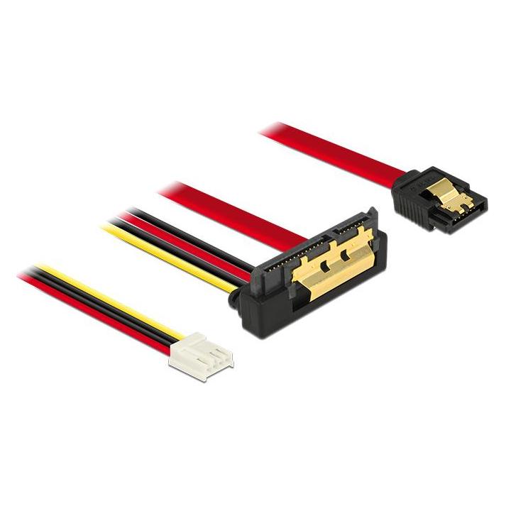 Delock SATA Kabel & Floppy Buchse,30cm,gew (30 cm, SATA III) (85235)