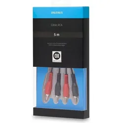D2 Diffusion C ble 2 RCA m le 5m (5 m, Cinch Kabel), Audiokabel