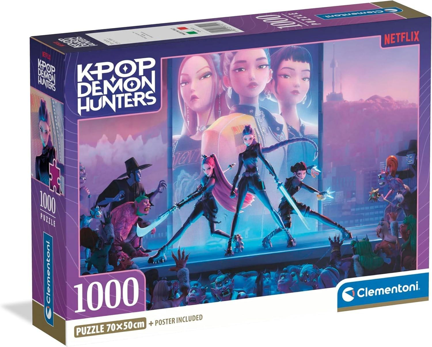 Clementoni 1000-delige puzzel High Quality Collection Compact KPop Demon Hunters
