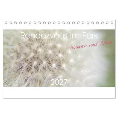Rendezvous im Park (Tischkalender 2027 DIN A5 quer), CALVENDO Monatskalender