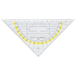 AR 1553 - Geodreieck, Hypotenuse-Länge 160 mm, mit Griff