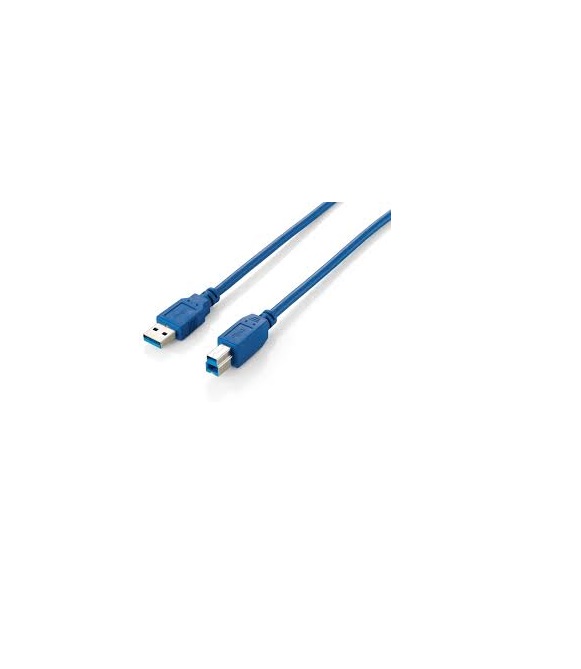 equip USB A / B 3.0 3.0m 3m A B Blau Kabel Connection Cable A/M to B/M (128293)