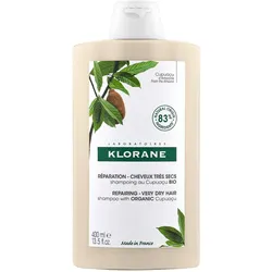 Klorane, Shampoo, Reparierendes Shampoo mit BIO-Cupuaçu (Flüssiges Shampoo, 400 ml)