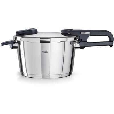 Schnellkochtopf FISSLER "Vitaquick Edition", silber (edelstahl, silber), Ø:22cm, Töpfe, Schnellkochtopf, Made in Germany, mit gelochtem Einsatz