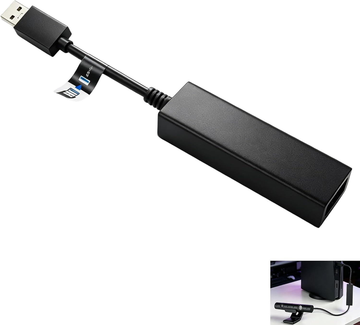 oCreon Headset Adapter en Converterkabel voor PlayStation 5 en PlayStation VR Camera V1 en V2