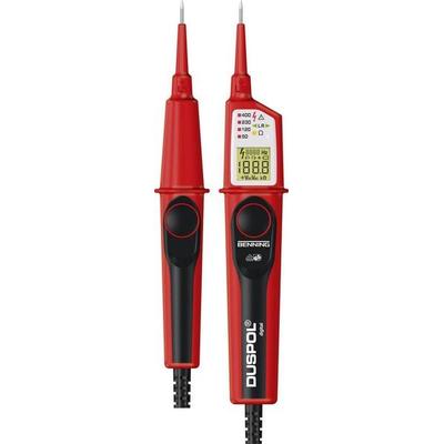 Benning DUSPOL digital Zweipoliger Spannungsprüfer CAT III 1000 V, CAT IV 600 V LCD, Vibration, Akustik