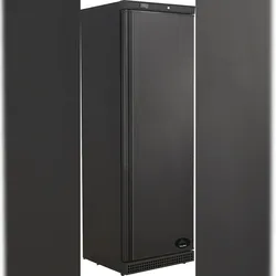 Wimar Gastro Tiefkühlschrank Lagertiefkühlschrank schwarz 1 Tür -18/-22°C 340L