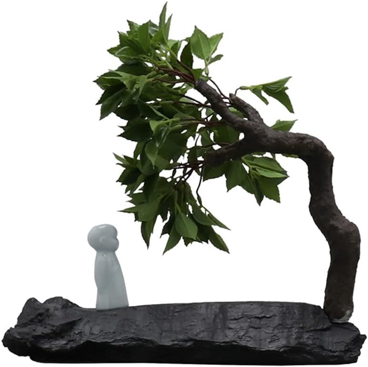 Merkloze Bonsai kunstplant in het groen, 35 cm hoog