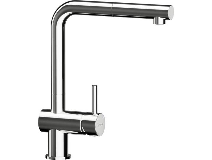 Schock Küchenarmatur Epos, Chrom, Metall, 5x31x21.5 cm, herausziehbarer Auslauf, schwenkbarer Auslauf, Küchen, Küchenausstattung, Küchenarmaturen