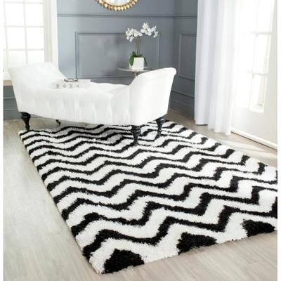 SAFAVIEH Handmade Barcelona Shag Audra Polyester Rug