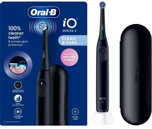 ORAL B iO Series 2 Electric Toothbrush - Night Black, New
