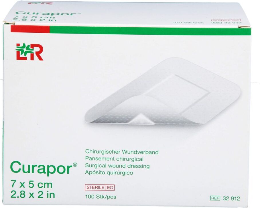 Curapor Wundverband Steril Chirurgisch 5x7 Cm