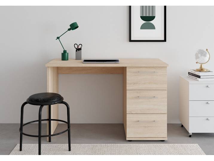 VOGL Möbelfabrik Tobi, mit 3 Schubkästen optional mit Tastaturauszug, Breite 115 cm