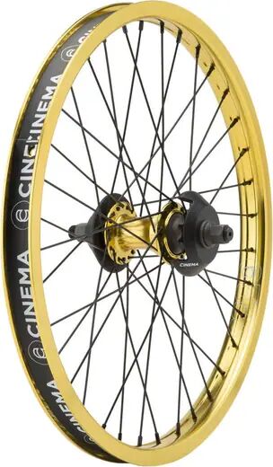 Cinema ZX 333 20" Cassette BMX Rear Wheel (Gold - Right hand drive)  - Gold