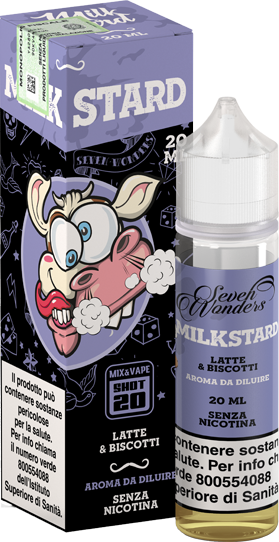 Seven Wonders Milkstard Liquido Shot 20ml Latte Biscotto