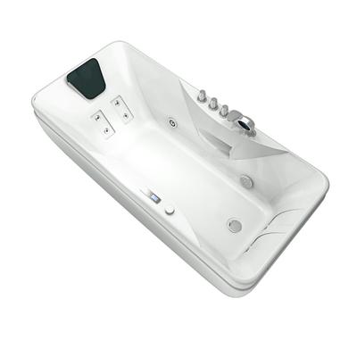AcquaVapore Whirlpool Vollausstattung Pool Badewanne Wanne W49H-TH-PL 170x80cm mit Heizung, aktive Schlauch-Reinigung