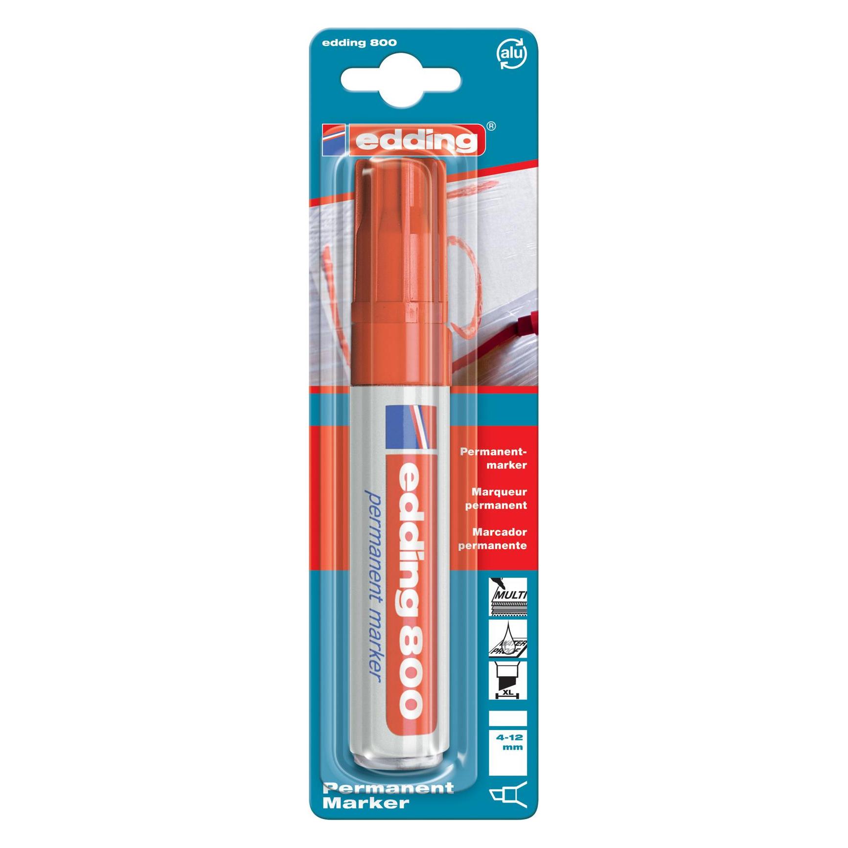 Edding 800 permanent marker rot (1x) (4-800-1-1002)